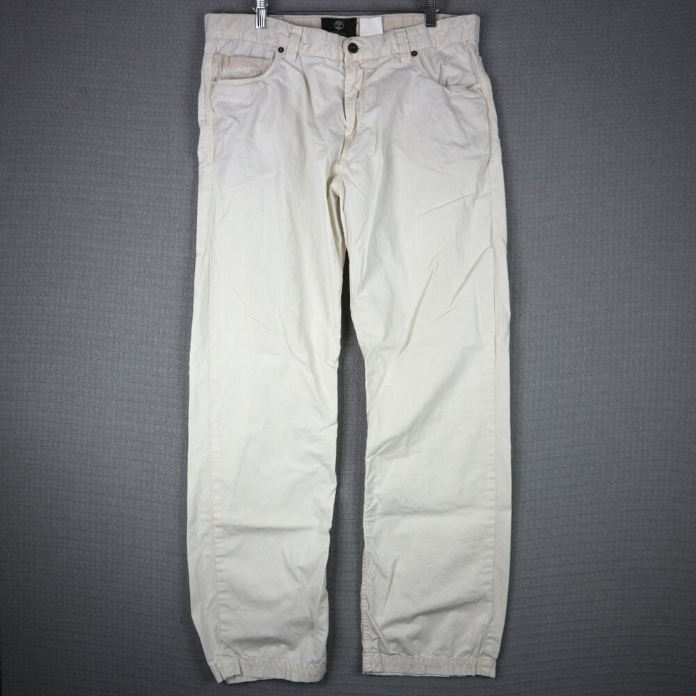 Timberland Earthkeepers Cotton Thin Straight Cut Pants  White/Cream 34x32